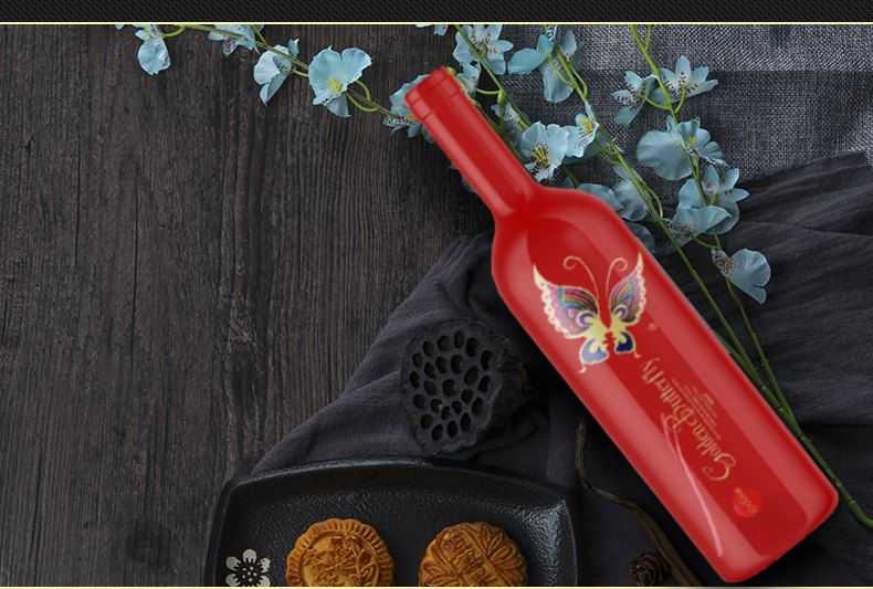 金蝴蝶红模干红750ml6瓶箱